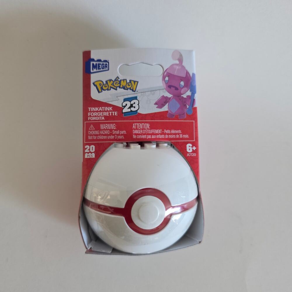 MEGA Pokémon Tinkatink Poké Ball Building Set 20 pcs New